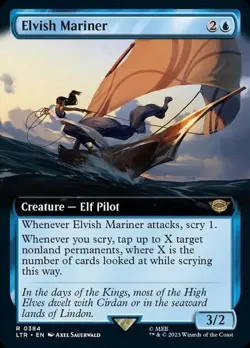 Magic The Gathering MTG ELVISH MARINER EXTENDED ART The Lord of the Rings NM - Image 2