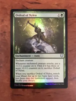 Ordeal of Nylea Foil MTG Magic the Gathering Card NM Mint Commander Legends CMR - Image 1