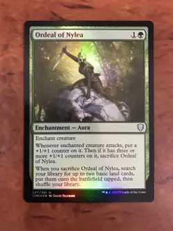 Ordeal of Nylea Foil MTG Magic the Gathering Card NM Mint Commander Legends CMR - Image 2