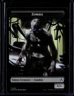 Zombie/Zombie - Token - Foil - INR - NM - MTG Magic the Gathering - Image 3