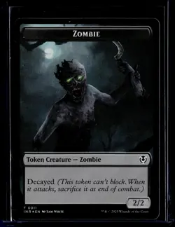 Zombie/Zombie - Token - Foil - INR - NM - MTG Magic the Gathering - Image 4
