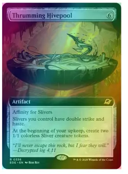Thrumming Hivepool - Foil - Extended Art Edge of Eternities - Image 1