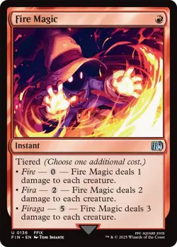 Fire Magic - 136 - FINAL FANTASY- Near Mint - MTG - Image 1
