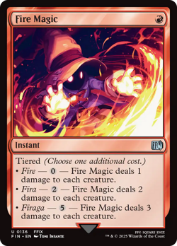 Fire Magic - 136 - FINAL FANTASY- Near Mint - MTG - Image 2
