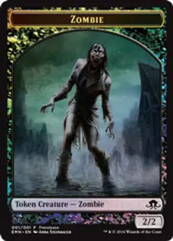 [4x] Zombie Token - Foil - Prerelease Promo - Near Mint, English - Eldritch Moon - Image 1