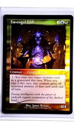 2024 Magic the Gathering SLD Secret Lair Drop Retro Frame Foil 859 Havengul Lich - Image 1