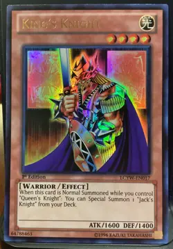 Yugioh! King's Knight - LCYW-EN017 - Ultra Rare - 1st Edition Lightly Played - Image 1