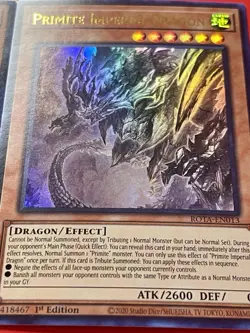 3x Primite Imperial Dragon | ROTA-EN013 | Ultra Rare | NM | 1st Ed | YuGiOh! - Image 6