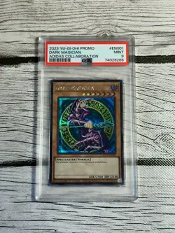 2023 Yu-Gi-Oh! Dark Magician Adidas Promo Secret Rare ADC1-EN001 PSA 9 - Image 1