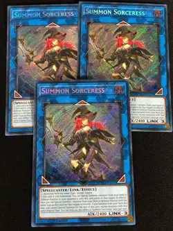 Yugioh Summon Sorceress BLMM-EN157 1ST Secret x3 (NM) - Image 2