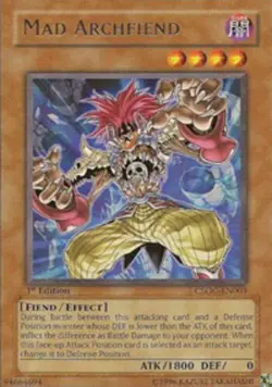 Yugioh! LP Mad Archfiend - CSOC-EN003 - Rare - 1st Edition Lightly Played, Engli - Image 1