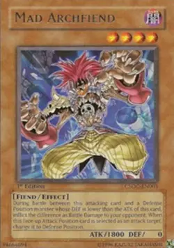Yugioh! LP Mad Archfiend - CSOC-EN003 - Rare - 1st Edition Lightly Played, Engli - Image 2