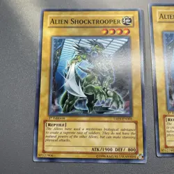 Yu-Gi-Oh! X3 Alien Shocktrooper Common 1st Edition TAEV-EN001 HP - Image 2