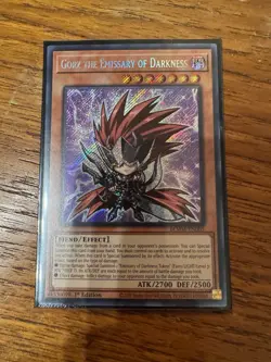 Yu-Gi-Oh! Gorz The Emissary Of Darkness - BLMM-EN005 - Secret Rare 1st Ed NM - Image 2