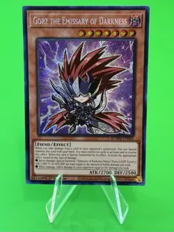 Yu-Gi-Oh Monster Mayhem Gorz The Emissary Of Darkness Secret Rare BLMM-EN005 NM! - Image 4