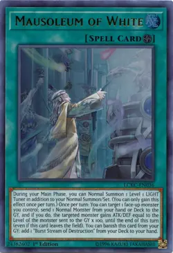 Mausoleum of White [LCKC-EN036] Ultra Rare Near Mint 1st Edition - Yugioh single - Image 1