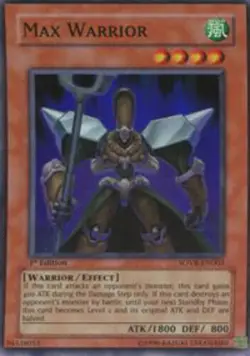 Yugioh! LP Max Warrior - SOVR-EN003 - Super Rare - Unlimited Edition Lightly Pla - Image 1