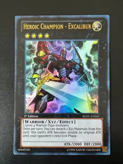 Heroic Champion - Excalibur REDU-EN041 Ultra Rare 1st Edition Near Mint Yugioh - Image 3