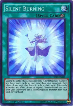 Yugioh! MP Silent Burning - DPRP-EN005 - Super Rare - 1st Edition Moderately Pla - Image 2