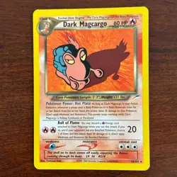 Dark Magcargo 18/105 Non Holo Rare Neo Destiny Pokemon Card - Image 1