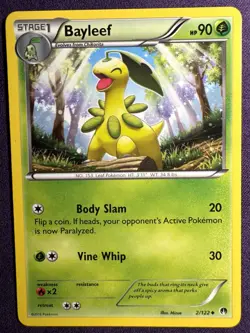 Pokémon TCG Bayleef 2/122 XY BREAKpoint Regular Uncommon Card  2016 - Image 1