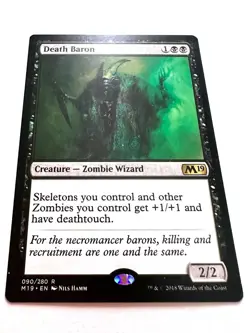 Death Baron #90 (NM) Core Set 2019 M19 Magic MTG Free Shipping!!!! - Image 1