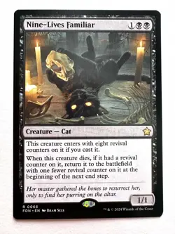 Nine-Lives Familiar - FDN 0066 NM - MTG Magic Free Shipping!!! - Image 1