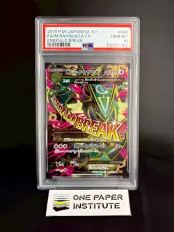PSA 10 2015 PTCG Pokemon XY M Rayquaza Ex 086/078 SR Emerald Break Japanese - Image 1