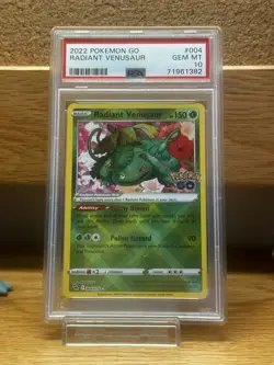 PokÃ©mon TCG Radiant Venosaur 2022 Pokemon Go Gem MT PSA 10 004/078 - Image 2