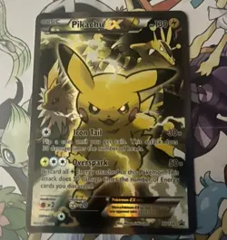 Pikachu EX XY124 XY Holo Mint Pokemon Trading Card Game - Image 1