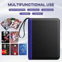 Trading Card Binder with Sleeves, 9 Pocket Trading Card Binder Premium 720 Doubl - Image 6