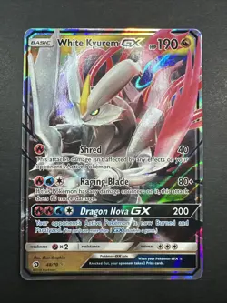 Pokemon Card - White Kyurem GX Dragon Majesty 48/70 Ultra Rare NM - Image 3