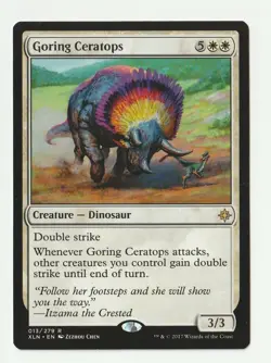 Goring Ceratops Ixalan 013/279 MTG New Condition Never Played - Image 1