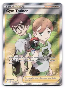 Gym Trainer NM Full Art Shining Fates 068/072 Pokemon TCG Holo - Image 1