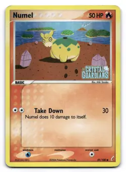 Numel MP STAMPED Crystal Guardians 59/100 Pokemon TCG Reverse Holo - Image 1