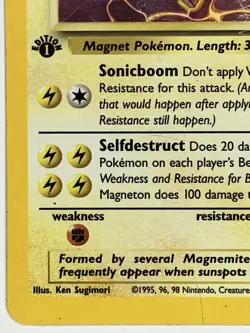 Magneton MP 1st Edition Fossil 11/62 Pokemon TCG Holo - Image 5