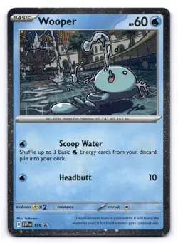 Wooper NM SVP155 Scarlet & Violet Promo 155 Pokemon TCG Holo - Image 1