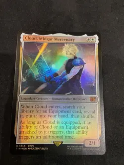 Cloud, Midgar Mercenary Foil M0010 Final Fantasy MTG Magic the Gathering NM - Image 1
