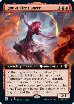 MTG C21 NM Extended Art Rionya, Fire Dancer - Image 1