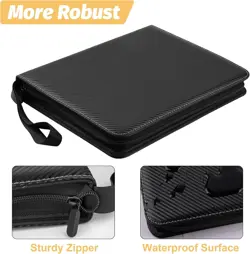 9 Pocket Card Binder, Premium Zip Trading Card Binder, 720 Double Sided Pocket P - Image 2