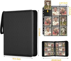 9 Pocket Card Binder, Premium Zip Trading Card Binder, 720 Double Sided Pocket P - Image 4