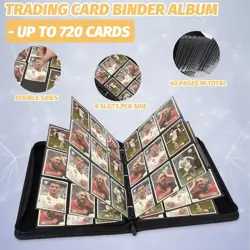 9 Pocket Card Binder, Premium Zip Trading Card Binder, 720 Double Sided Pocket P - Image 5