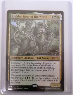 Arahbo Roar Of The World Secret Lair Drop Series 025 Foil Cat OMG Kitties NM MTG - Image 1