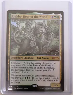 Arahbo Roar Of The World Secret Lair Drop Series 025 Foil Cat OMG Kitties NM MTG - Image 3