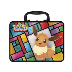 Pokemon 2021 Eevee Collector Chest 3 Promo's 5 Booster's 1coin Stickers& notepad - Image 1