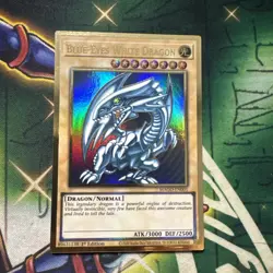 Yugioh! Blue-Eyes White Dragon MAGO-EN001 Gold Rare 1st Edition NM - Image 1