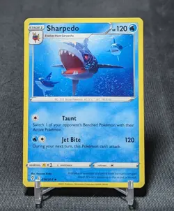 Sharpedo Regular Rare Water 2021 EVOLVING SKIES Pokemon TCG Card 036/203 - Image 1