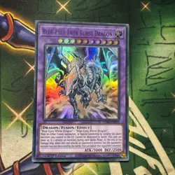 Yugioh! Blue-Eyes Twin Burst Dragon LDS2-EN019 Ultra Rare 1st Edition Purple NM - Image 1