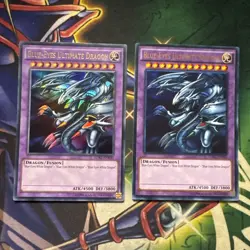Yugioh! Blue-Eyes Ultimate Dragon x2 LDK2-ENK40 Ultra Rare Unlimited NM - Image 1