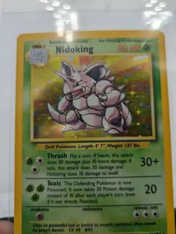 Nidoking 11/102 Holo Rare Base Set Pokemon Card WOTC NM-Mint- 2A - Image 7